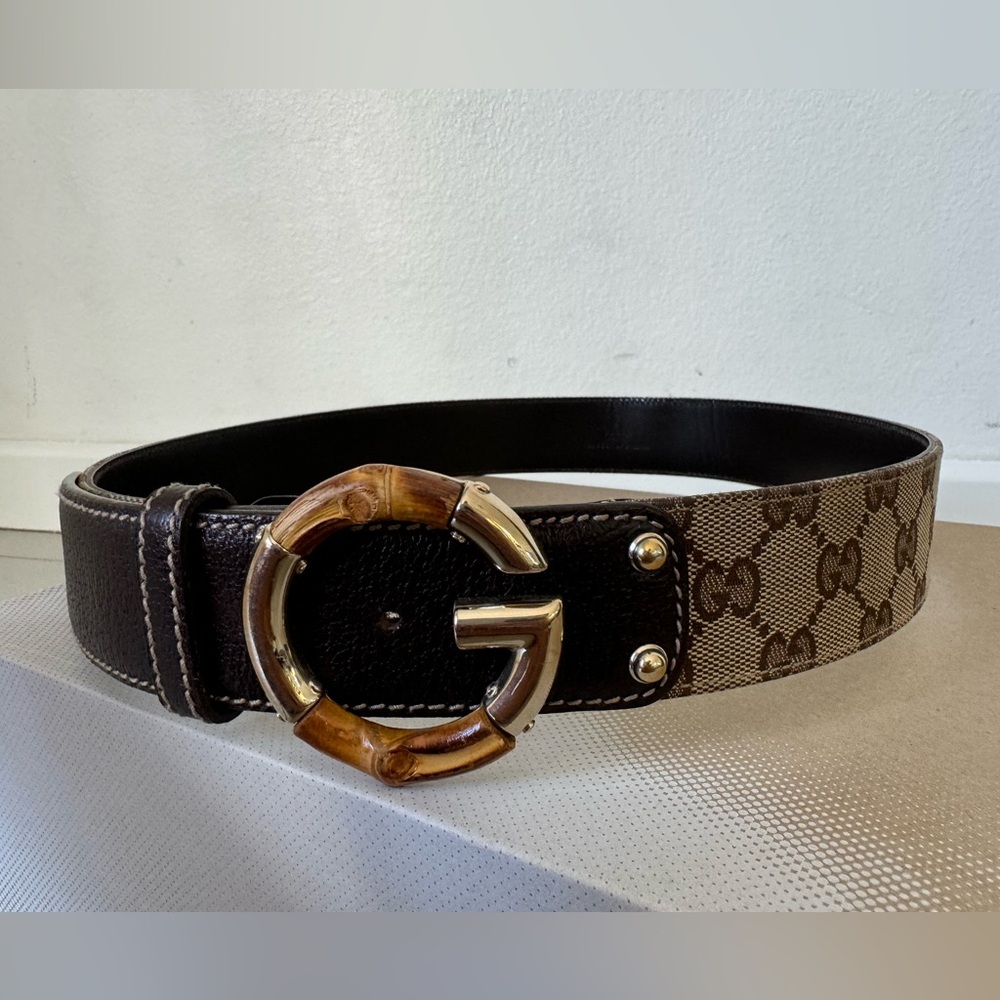 GUCCI Blondie leather belt
